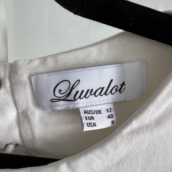 White Tied Body Suit - Picture 3 of 4